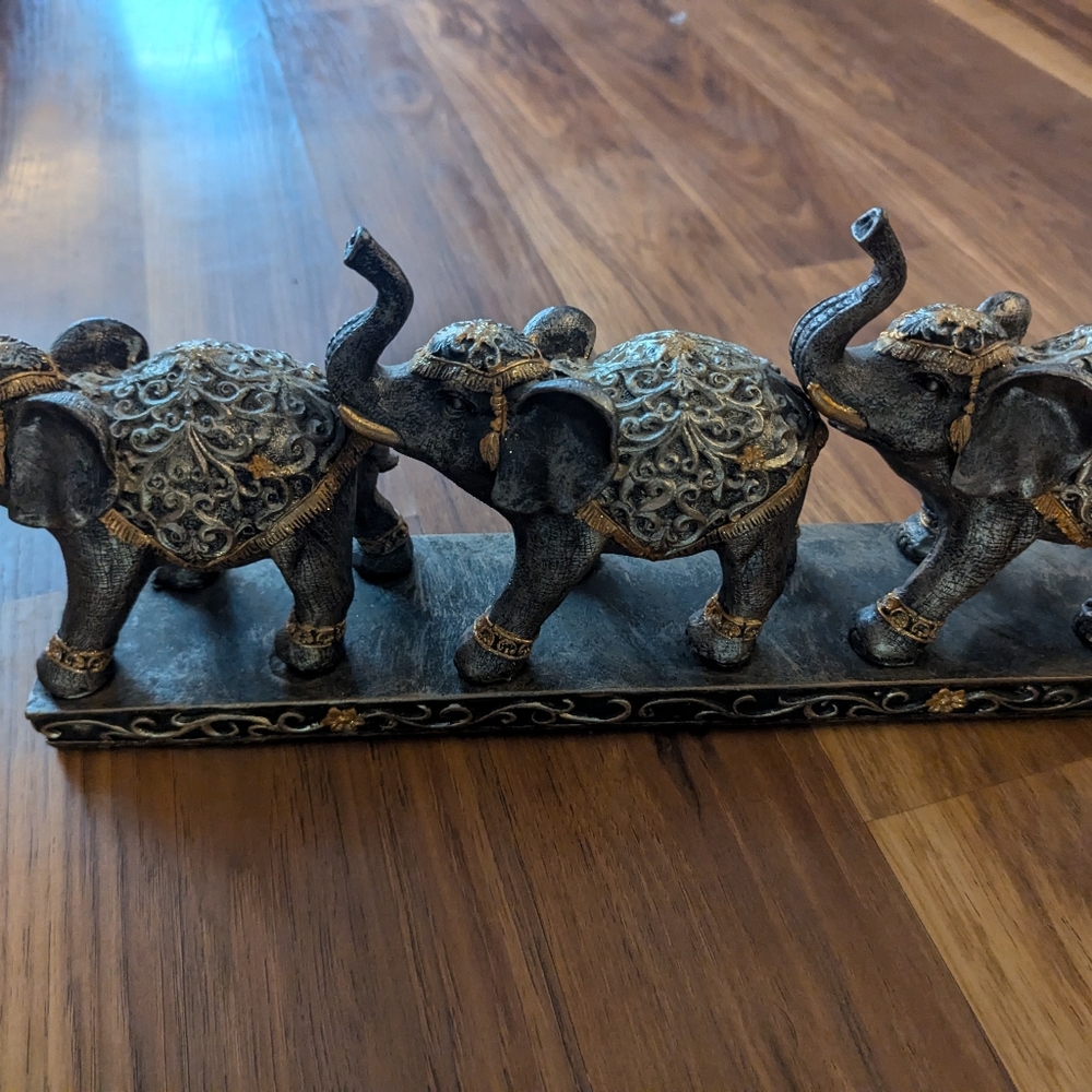 Boho Elephant Trio Fig